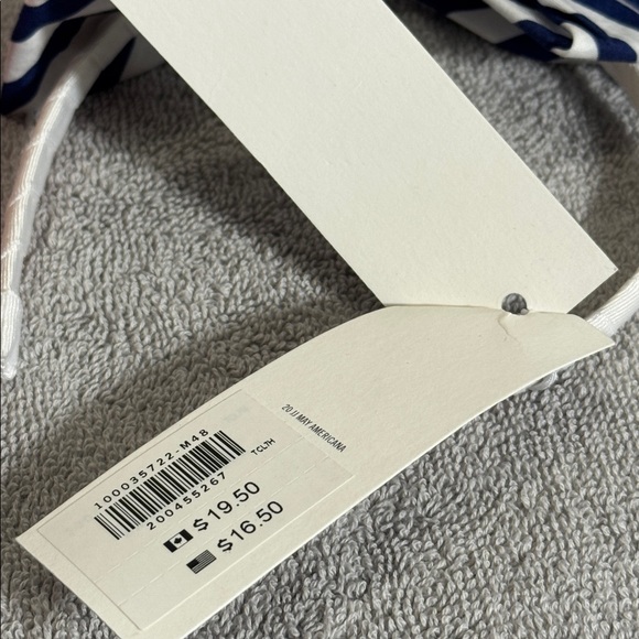 Janie and Jack headbands NWT set of 2 one with pink flowers and one Blue Stripe - Picture 2 of 5